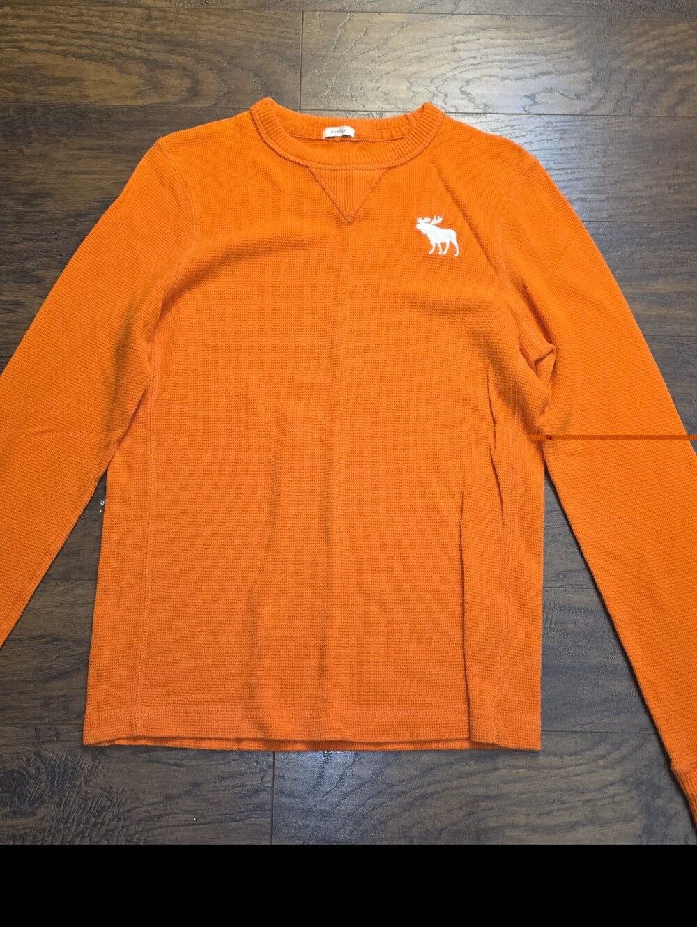 Abercrombie & Fitch Orange Crewneck Sweatshirt Size Large